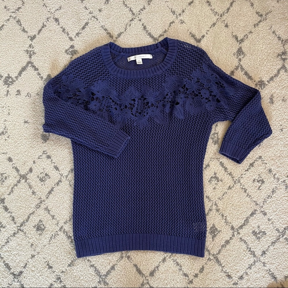 Chic LC Navy Knitted Sweater